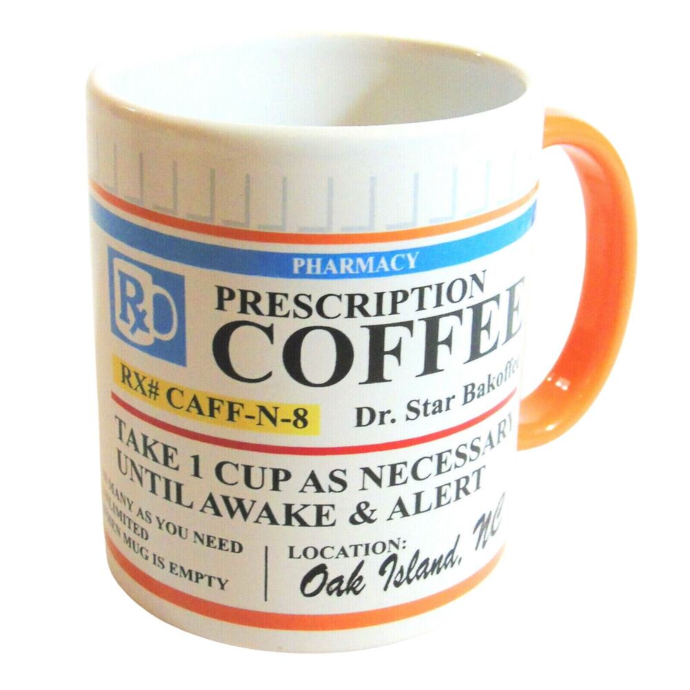 My Cafe Coffee Mug Doctor Pharmacy RX Prescription Bottle Tea Cup 12oz Fun Vtg - Picture 6 of 6